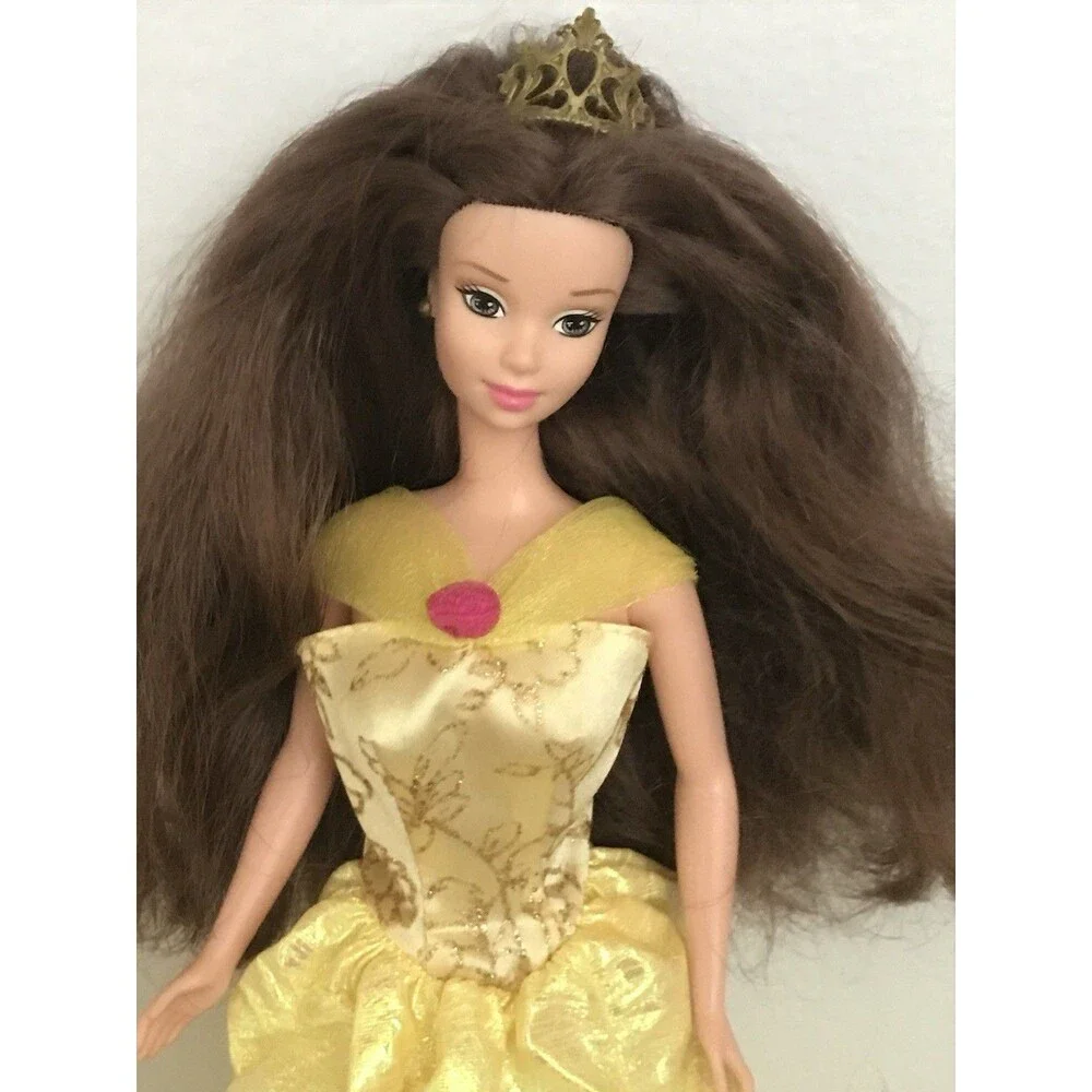 Disney Dazzling Princess Belle Doll 2000 Mattel 50574 Beauty And Beast Vintage